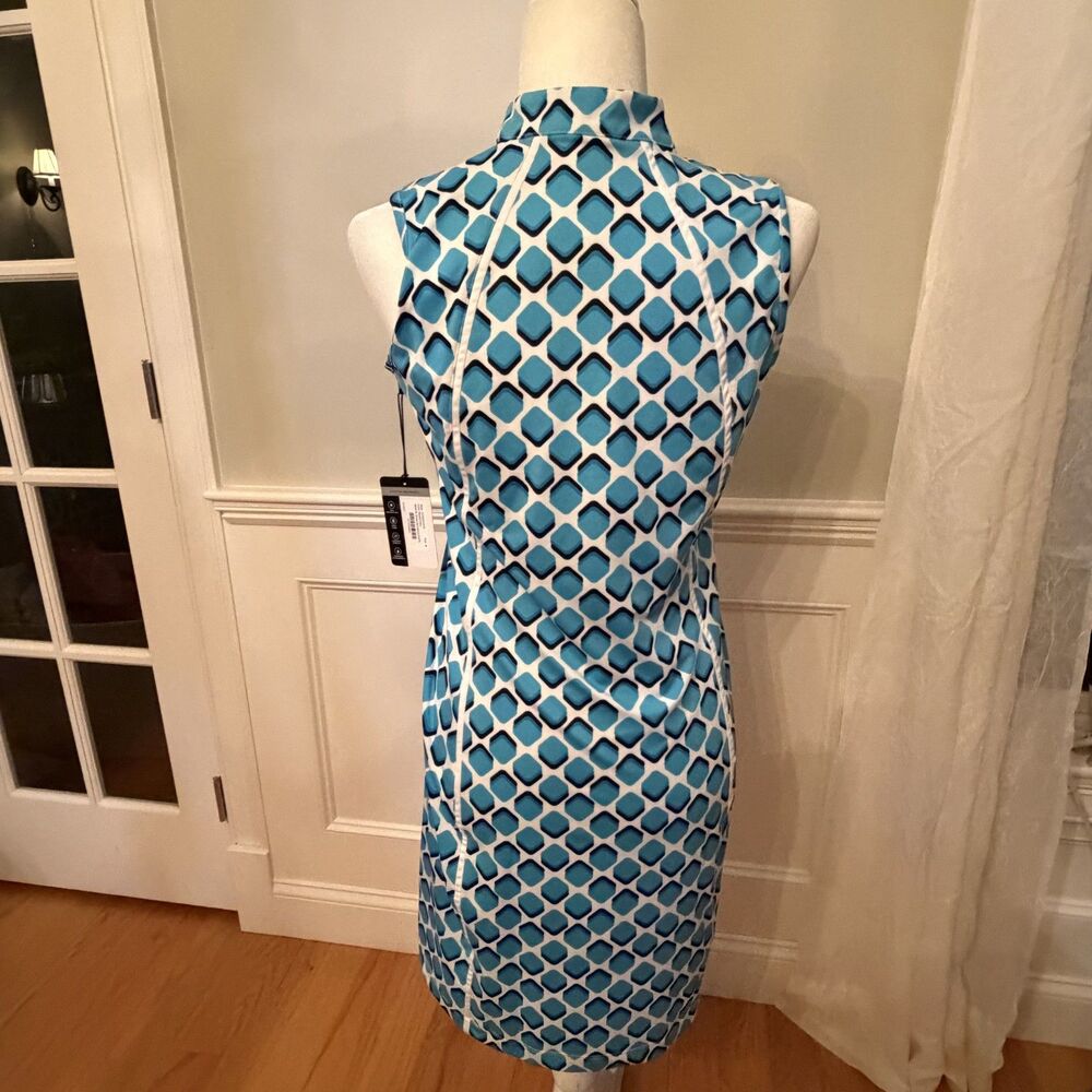NWT Tail Activewear Sleeveless Quarter Zip Golf Dress Blue Size S - Picture 5 of 10